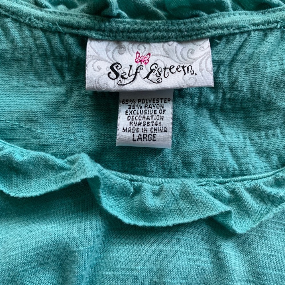 Self Esteem teal short sleeved - Picture 7 of 7